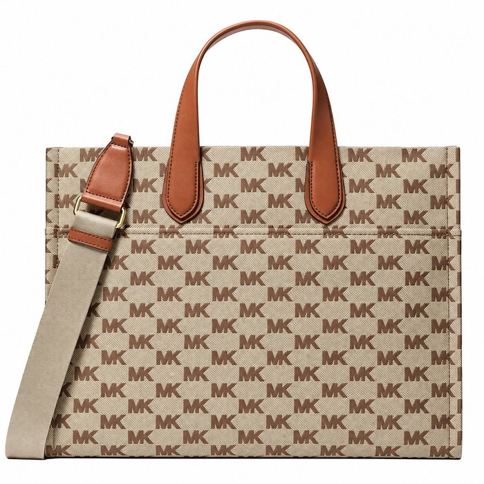 MICHAEL KORS Sac GIGI 38S5G3GT3J-BEIGE Marron