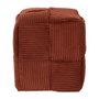 Home Deco Factory Pouf Tressé Scott Terracotta