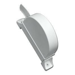Edm PR02 Blanc Recogedor abatible pour cintas de persianas 14 mm 175 x 32 x 120 mm