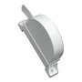 Edm PR02 Blanc Recogedor abatible pour cintas de persianas 14 mm 175 x 32 x 120 mm