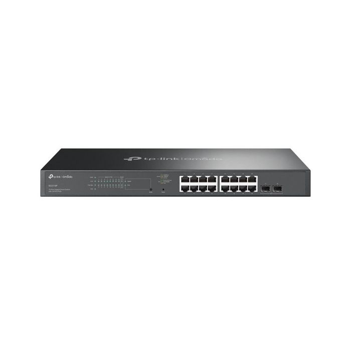 Omada SG3210XHP-M2 - Commutateur réseau managé 16 ports Gigabit PoE+ (802.3at/af) 150 W, 2 slots SFP, VLAN, QoS, routage statique, rackable Omada SG3210XHP-M2 - Commutateur réseau managé 16 ports Gigabit PoE+ (802.3at/af) 150 W, 2 slots SFP, VLAN, QoS, routage statique, rackable