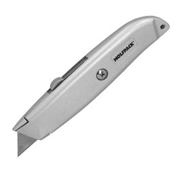 WOLFPACK LINEA PROFESIONAL Cutter avec lame trapézoïdale en acier SK5