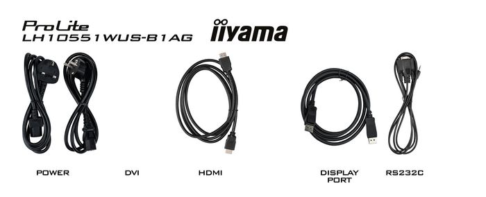 iiyama LH10551UWS-B1AG Écran professionnel 105" Ultra Large 5K (5120x2160) 21:9, Panneau IPS, 500 cd/m2, Orientation Paysage ou Portrait, 24/7