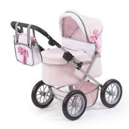 Reig - Coche muñecas - Poussette pour poupée rose tendance 68x67x41 cm - À partir de 3 ans