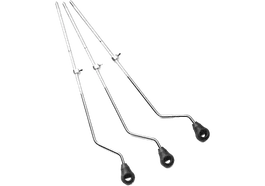 PEARL Lot de 3 pieds pour timbales chromés