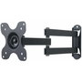 Techly Support mural universel pour TV LED LCD 13-30" - Articulation complète, inclinaison +/-15°, rotation 180°/360°, noir - 15 kg max