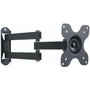 Techly Support mural universel pour TV LED LCD 13-30" - Articulation complète, inclinaison +/-15°, rotation 180°/360°, noir - 15 kg max
