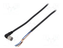 OMRON Câble pour capteurs M8 femelles angulaires 4 broches 5m