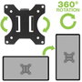 Techly Bras de support de moniteur ou TV pour poteaux 28-60 mm, compatible VESA 75x75/100x100, 13 à 30 pouces, jusqu'à 10 kg