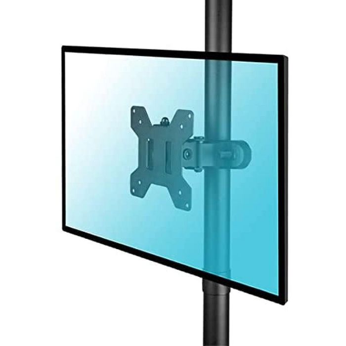 Techly Bras de support de moniteur ou TV pour poteaux 28-60 mm, compatible VESA 75x75/100x100, 13 à 30 pouces, jusqu'à 10 kg