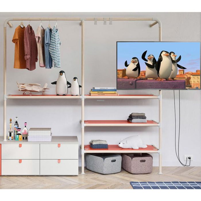 Techly Bras de support de moniteur ou TV pour poteaux 28-60 mm, compatible VESA 75x75/100x100, 13 à 30 pouces, jusqu'à 10 kg