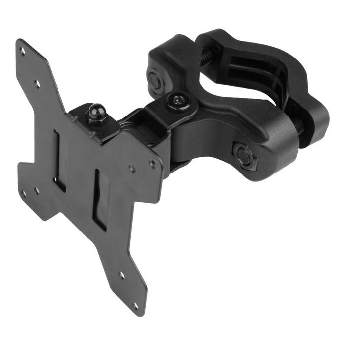 Techly Bras de support de moniteur ou TV pour poteaux 28-60 mm, compatible VESA 75x75/100x100, 13 à 30 pouces, jusqu'à 10 kg