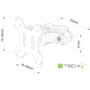 Support de TV Techly ICALCD100BK 30" 10 kg