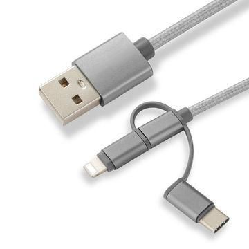 CoreParts Câble de charge Micro USB vers USB-C ou Lightning, 1m CoreParts Câble de charge Micro USB vers USB-C ou Lightning, 1m