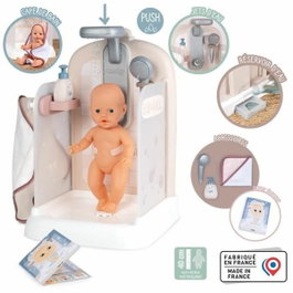 Smoby Baby Nurse - Douche avec cape de bain et pousse-mousse