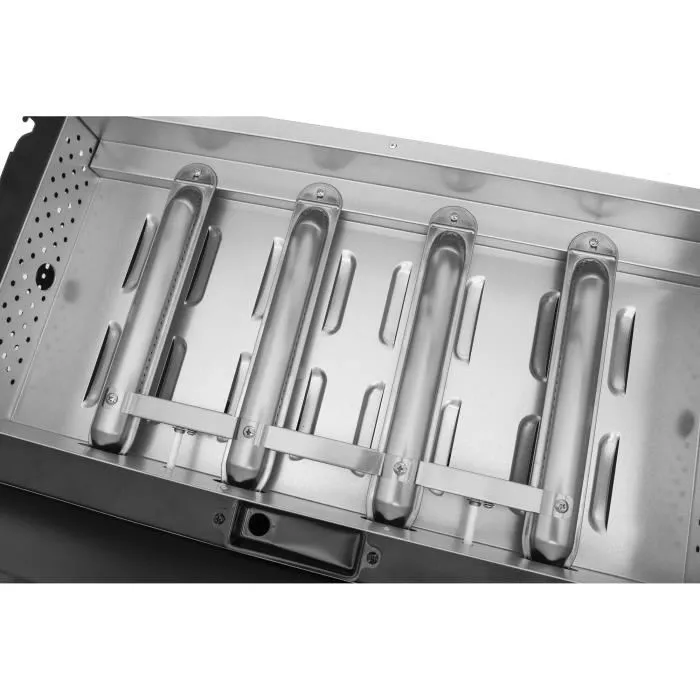 Cookingbox PALMA Plancha à gaz 4 feux 10kW Noir et Doré