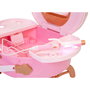 JAKKS PACIFIC - Set de coiffure de voyage Princesses Disney, avec miroir, lisseur, boucleur, sèche-cheveux, brosse et accessoires, sur piles
