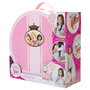 JAKKS PACIFIC - Set de coiffure de voyage Princesses Disney, avec miroir, lisseur, boucleur, sèche-cheveux, brosse et accessoires, sur piles
