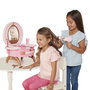JAKKS PACIFIC - Set de coiffure de voyage Princesses Disney, avec miroir, lisseur, boucleur, sèche-cheveux, brosse et accessoires, sur piles