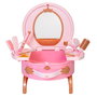 JAKKS PACIFIC - Set de coiffure de voyage Princesses Disney, avec miroir, lisseur, boucleur, sèche-cheveux, brosse et accessoires, sur piles
