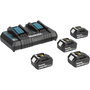Makita DUC353PG4 Scie à chaîne sans fil 2x18V avec 4x 6,0 Ah