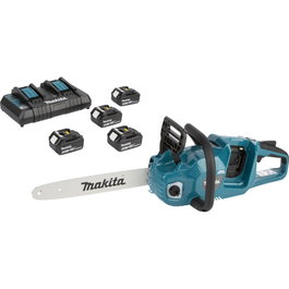 Makita DUC353PG4 Scie à chaîne sans fil 2x18V avec 4x 6,0 Ah