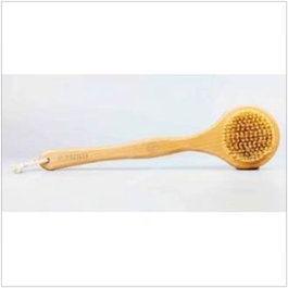 BANBU Brosse de Bain Corps Exfoliante Durable avec Poils en Sisal et Manche en Bois