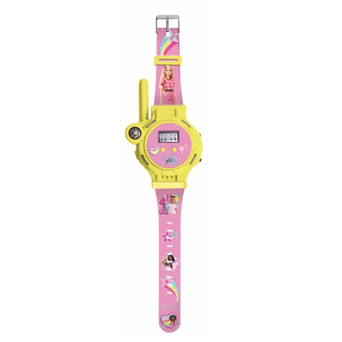 Lexibook Montre digitale Barbie 2-en-1 avec talkie-walkie, portée 200 m, boussole, lampe torche, affichage numérique et recharge USB - Pour enfant