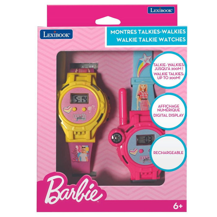 Lexibook Montre Talkie-walkie Barbie Rose et Rose Gold