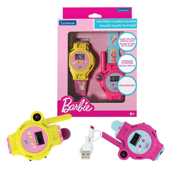 Lexibook Montre Talkie-walkie Barbie Rose et Rose Gold