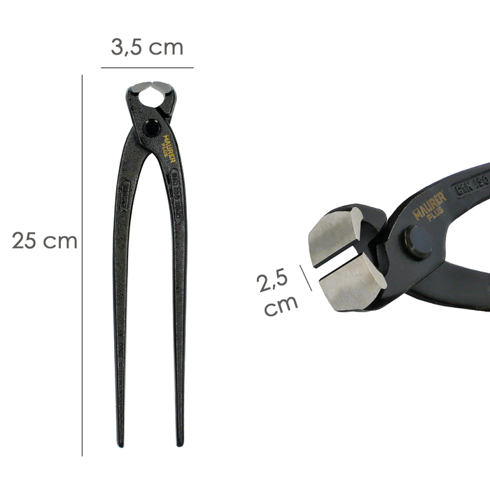 MAURER Tenaille russe professionnelle noire 10''