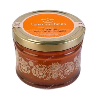 COMO UNA REINA Miel de fleurs Premium en pot en verre 600 g COMO UNA REINA Miel de fleurs Premium en pot en verre 600 g