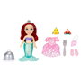 JAKKS PACIFIC Poupée Ariel Disney La Petite Sirène Mar et Terre de 15 cm avec Accessoires pour Transformer la Sirène en Princesse