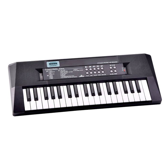 REIG Orgue électronique 37 touches, noir, avec microphone et connectivité USB, interactif - Réf. 8936
