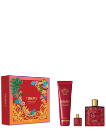 Versace Eros Flame Coffret: Eau De Parfum 100 ml + Shower Gel 150 ml + Eau De Parfum 5 ml