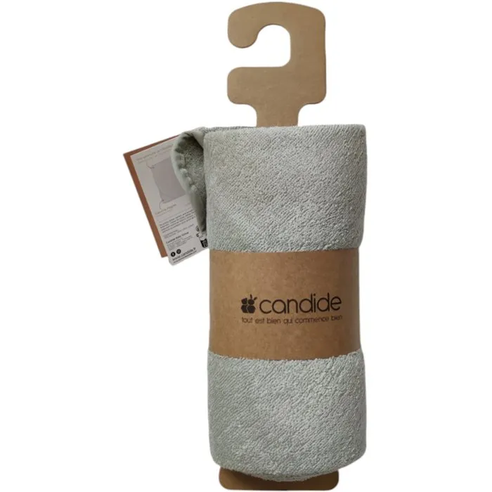 Candide Drap de bain XXL Parent/Bébé - Cape et tablier 2-en-1 - Vert d'eau - 100x100 cm - De la naissance à 2 ans