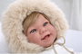 Muñecas Arias Poupée Elegance Zoe avec manchons, peluche lestée corps souple 45 cm, langues: espagnol