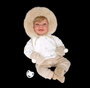 Muñecas Arias Poupée Elegance Zoe avec manchons, peluche lestée corps souple 45 cm, langues: espagnol
