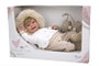 Muñecas Arias Poupée Elegance Zoe avec manchons, peluche lestée corps souple 45 cm, langues: espagnol