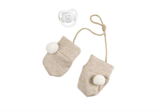 Muñecas Arias Poupée Elegance Zoe avec manchons, peluche lestée corps souple 45 cm, langues: espagnol