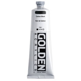 Golden Heavy Body Couleurs acryliques Noir de Carbone 148 ml