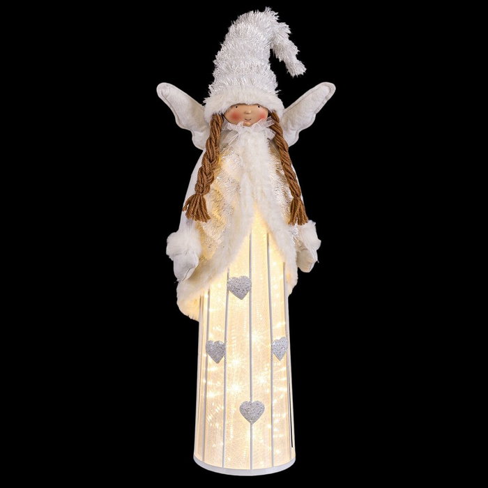 BigBuy Home Décorations de Noël Blanc Ange 20 x 13 x 63 cm BigBuy Home Décorations de Noël Blanc Ange 20 x 13 x 63 cm