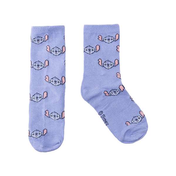 Cerdá Paquet de 5 paires de chaussettes motif Stitch pointure 27-30 pour enfant (3 ans et plus) - MULTICOLOR