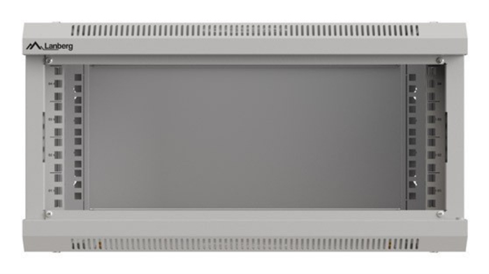 Lanberg Armoire Rack 19" 4U 540x350mm Grise - Baie Fermée avec Porte Vitrée Lanberg Armoire Rack 19" 4U 540x350mm Grise - Baie Fermée avec Porte Vitrée