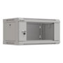 Lanberg Armoire Rack 19" 4U 540x350mm Grise - Baie Fermée avec Porte Vitrée