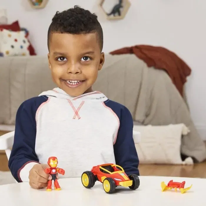 Hasbro Marvel Figurine et Véhicule Iron Man avec Bolide - Jeu de 2 Pièces 7,5 cm - À Partir de 3 Ans, Inspiré de Iron Man and his Awesome Friends Hasbro Marvel Figurine et Véhicule Iron Man avec Bolide - Jeu de 2 Pièces 7,5 cm - À Partir de 3 Ans, Inspiré de Iron Man and his Awesome Friends