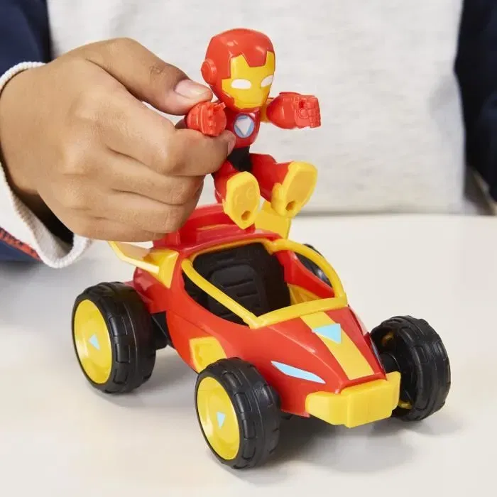 Hasbro Marvel Figurine et Véhicule Iron Man avec Bolide - Jeu de 2 Pièces 7,5 cm - À Partir de 3 Ans, Inspiré de Iron Man and his Awesome Friends Hasbro Marvel Figurine et Véhicule Iron Man avec Bolide - Jeu de 2 Pièces 7,5 cm - À Partir de 3 Ans, Inspiré de Iron Man and his Awesome Friends