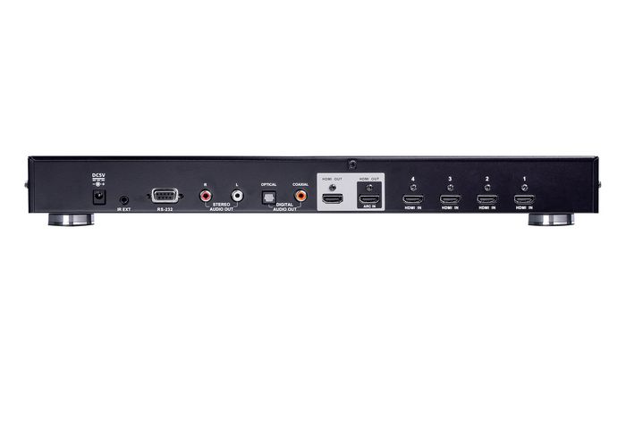 Aten VS482B - Commutateur HDMI 4K 4 entrées 2 sorties, 60 Hz, HDR, CEC/ARC, audio optique/coaxial
