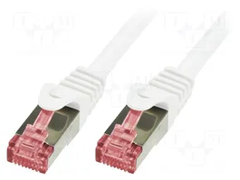 LOGILINK Câble Ethernet Patch Cord S/FTP Cat 6 RJ45 10m gris
