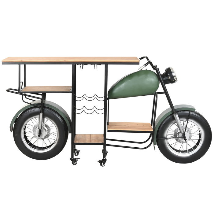 Range Bouteilles Home ESPRIT Marron Noir Vert foncé 188 X 59 X 99 CM
